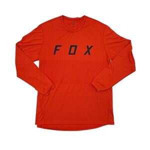 Fox Ranger Long Sleeve MTB Jersey Orange Size Large Performance Trail Shirt
